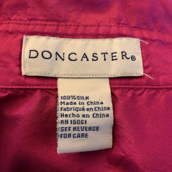 Silk blouse by Doncaster size 8 - Picture 3 of 4